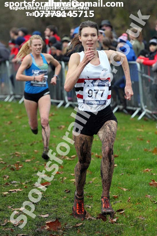 Senior and under-23 women, 2019 European Cross Country Trials and British Cross Challenge, Sefton Park, Liverpool.  Photo: David T. Hewitson/Sports for All Pics